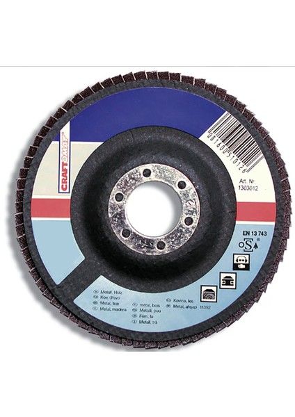 Taşlama Taşı K24 125 mm Universal Açık Mavi Fiber