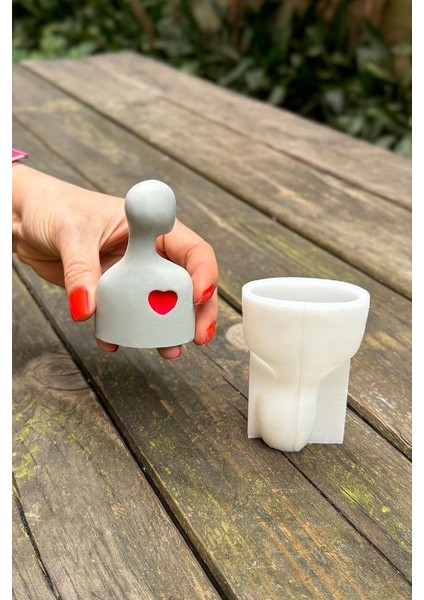 Heykel Anne Aile Tekli Silikon Mum Kalıbı