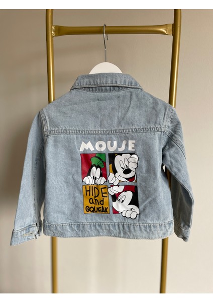 Erkek Çocuk Mickey Mause Kot Ceket