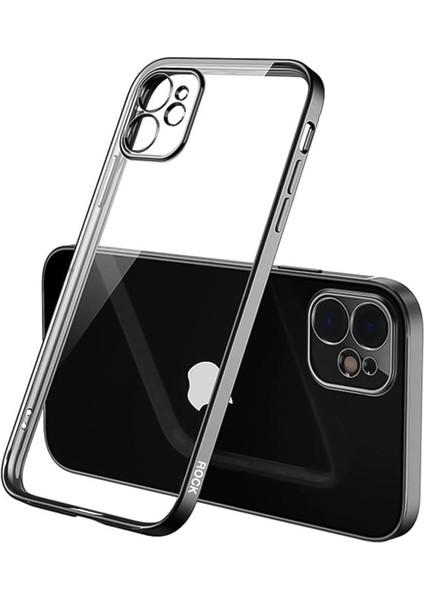 iPhone 14 Elektrokaplama Mat Kılıf Siyah modelleri