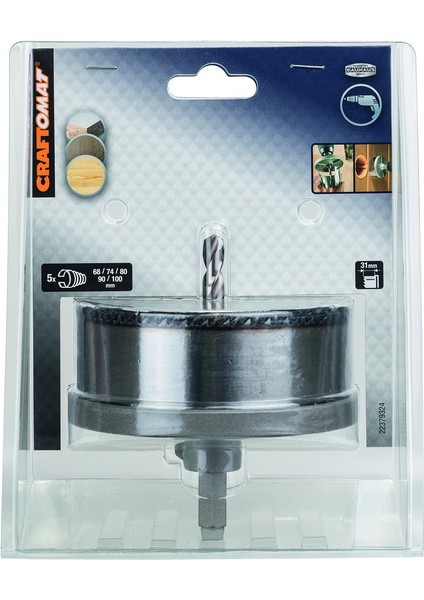 Delik Açma Testere Set 68-100 mm