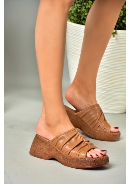 S996443009 Taba Kalın Tabanlı Kadın Terlik modelleri