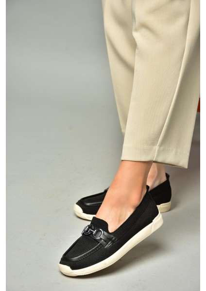 S374610404 Siyah Kumaş Günlük Kadın Ayakkabı modelleri