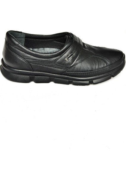 P555190103 Siyah Deri Comfort Ortopedik Taban Kadın Ayakkabı fiyatları
