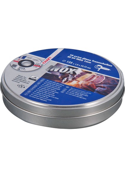 10'lu 125 mm Powerpack Inox Kesme Diski