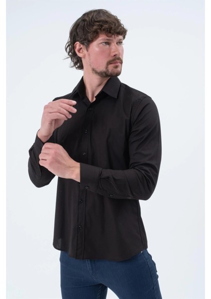 Taco Classic Düz Saten Uzun Kol Gömlek fiyatları