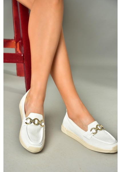 S374610404 Beyaz Kumaş Günlük Kadın Ayakkabı modelleri