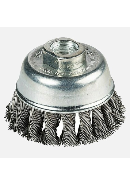 Çanak Tel Fırça - 65 mm M14 Örgülü
