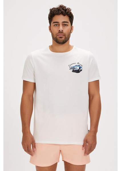 Dustın T-Shırt Off-Whıte Erkek Tişört Beyaz S-Xxl indirimleri