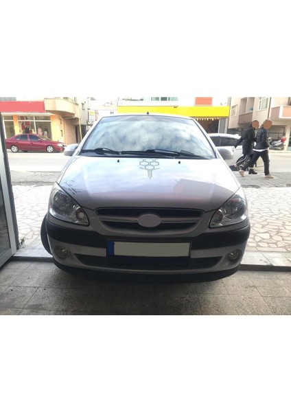 Hyundai Getz Makyajlı Uyumlu Body Kit Ön Tampon Eki Kırılmaz Yumuşak Lip Mat Siyah