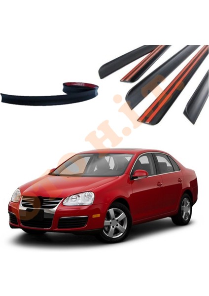 Volkswagen Jetta 06-11 Uyumlu Bagaj Üstü Spoiler Mat Siyah fiyatları