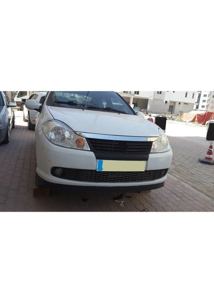 Renault Symbol 08-12 Uyumlu Body Kit Ön Tampon Eki Kırılmaz Yumuşak Lip Mat Siyah