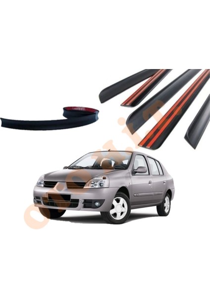 Renault Clio Sedan Uyumlu Bagaj Üstü Spoiler Mat Siyah