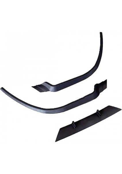 Opel Astra H Uyumlu Ön Tampon Eki Cupra Lip Mat Siyah Body Kit
