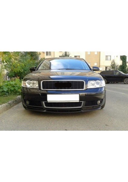 Oto h.i.t. Audi A6 00-06 Uyumlu Ön Tampon Eki Cupra Lip Mat Siyah Body Kit