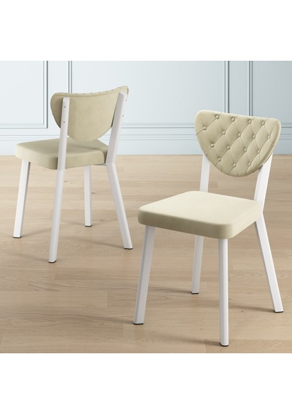 Now Serisi 90X90 Sabit Yuvarlak Beyaz Mutfak Masası Takımı 4 Sandalye fiyatları