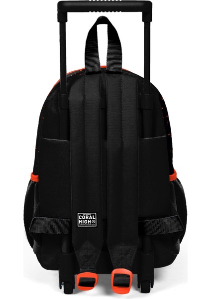 Minik Yuva Çekçekli Sırt Çantası Siyah Nefti Yarış Arabası Desenli Iki Bölmeli 24065 fırsatları