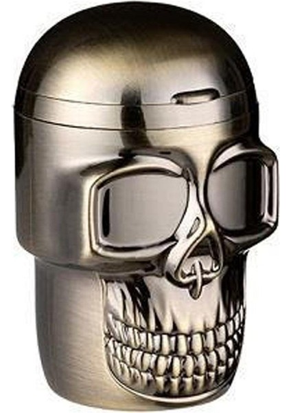 Bek Tobacco Pop Skull  LED Işıklı Araç Araba Küllüğü Bronz 9cm