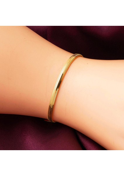 22 Ayar 3 Mm. Balıksırtı Altın Bileklik fırsatları