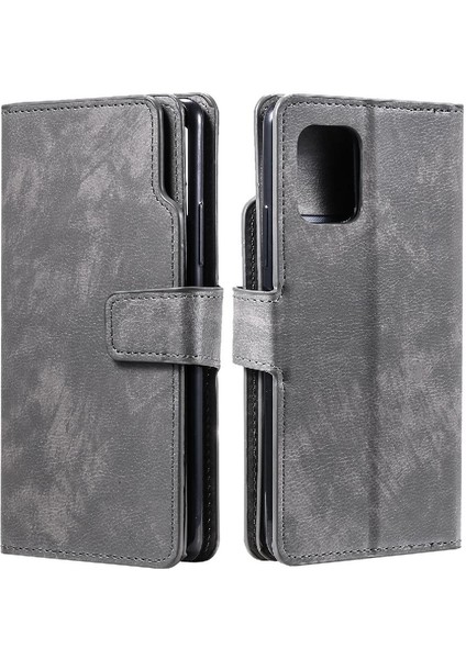 Samsung Galaxy Case 5g Kickstand Cüzdan 9 Kart Yuvaları Pu Deri Kılıf (Yurt Dışından)