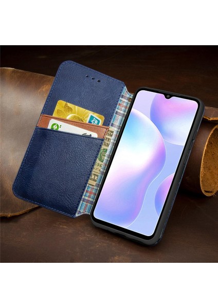 Xıaomı Redmi 9A Için Kılıf Deri Kılıf Cüzdan Fonksiyonu Moda Tasarım Flip (Yurt Dışından)