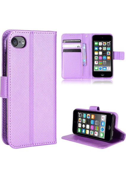 Ipod Touch 7//6/5 Manyetik Cüzdan Kickstand Kapak Kart Tutucu Için Kılıf (Yurt Dışından)