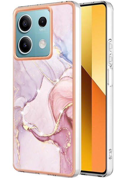 Redmi Için Not 13 5g Ince Tpu Yumuşak Tampon Mermer Desen (Yurt Dışından)