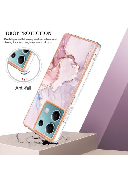 Redmi Için Not 13 5g Ince Tpu Yumuşak Tampon Mermer Desen (Yurt Dışından) fiyatları
