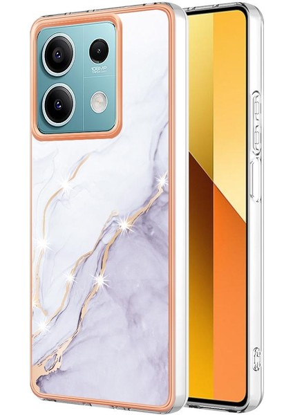 Redmi Için Not 13 5g Ince Tpu Yumuşak Tampon Mermer Desen (Yurt Dışından)
