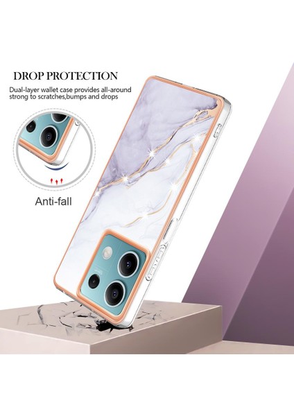 Redmi Için Not 13 5g Ince Tpu Yumuşak Tampon Mermer Desen (Yurt Dışından) fiyatları