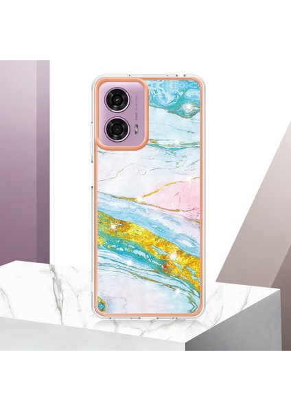 Motorola Moto G24 4G/G04 4g Ince Tpu Mermer Desen Koruma (Yurt Dışından) fiyatları