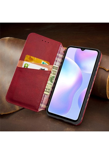 Xıaomı Redmi 9A Için Kılıf Deri Kılıf Cüzdan Fonksiyonu Moda Tasarım Flip (Yurt Dışından)