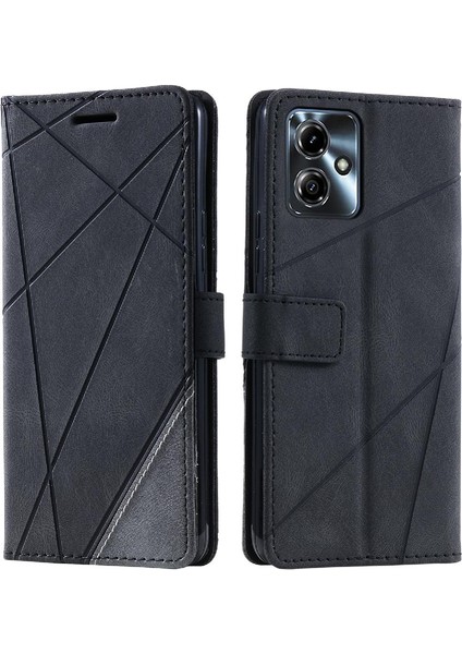 Motorola Moto G54 5g Manyetik Kart Tutucu Kickstand Pu Deri Kılıf (Yurt Dışından)