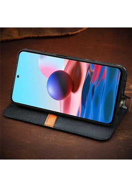 Xıaomı Redmi Not 10 4g Için Kılıf Kapak Çevirin Cüzdan Fonksiyonu Deri Kılıf (Yurt Dışından) fırsatları