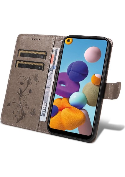 Samsung Galaxy A21 Kabartmalı Kelebek ve El ile Kart Yuvası Için Kılıf (Yurt Dışından) fırsatları