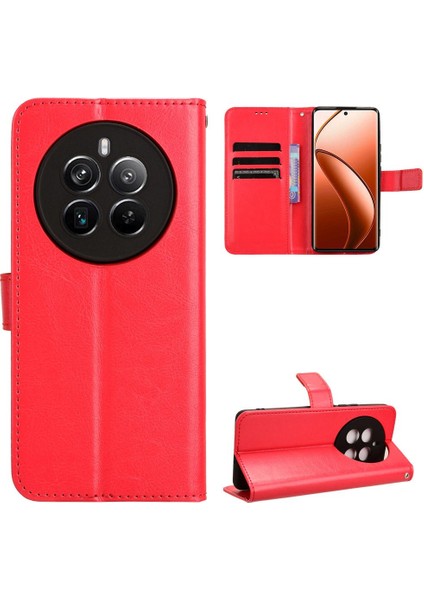 Realme 12 /realme 12 Artı Cüzdan Kapak Çevirin Kart Tutucu (Yurt Dışından)