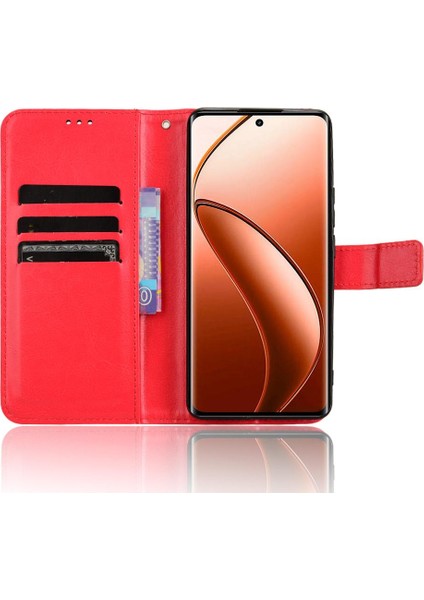 Realme 12 /realme 12 Artı Cüzdan Kapak Çevirin Kart Tutucu (Yurt Dışından)