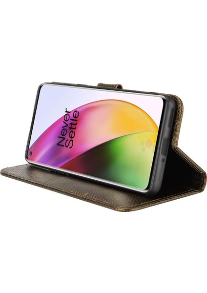 Oneplus 8 Için Kılıf Kapak Kart Tutucu Manyetik Cüzdan Kickstand (Yurt Dışından)