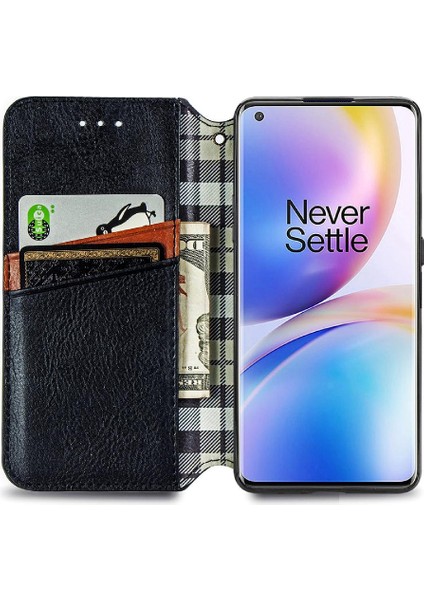 Oneplus 8 Pro Cüzdan Fonksiyonu Için Kılıf Deri Kılıf Kapak Çevirin Moda (Yurt Dışından)