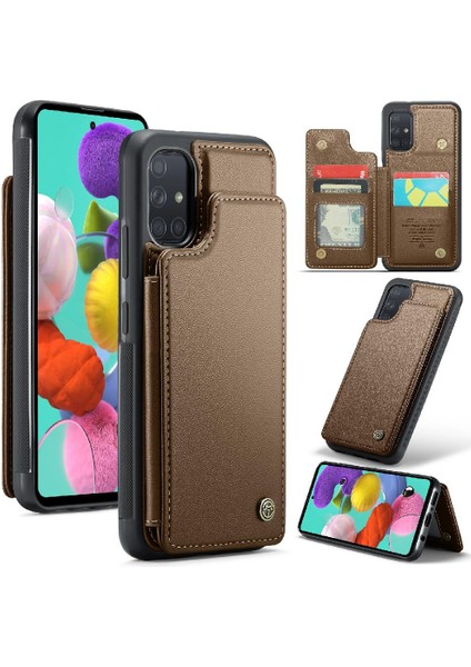 Samsung Galaxy A51 4g Ince Darbeye Vaka Kart Pu Için Caseme Cüzdan Kılıf (Yurt Dışından)