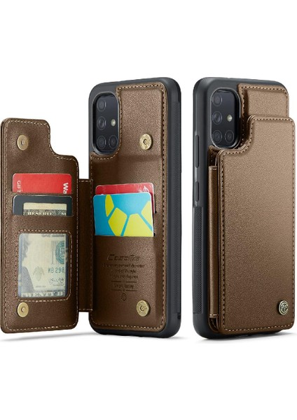 Samsung Galaxy A51 4g Ince Darbeye Vaka Kart Pu Için Caseme Cüzdan Kılıf (Yurt Dışından) fırsatları
