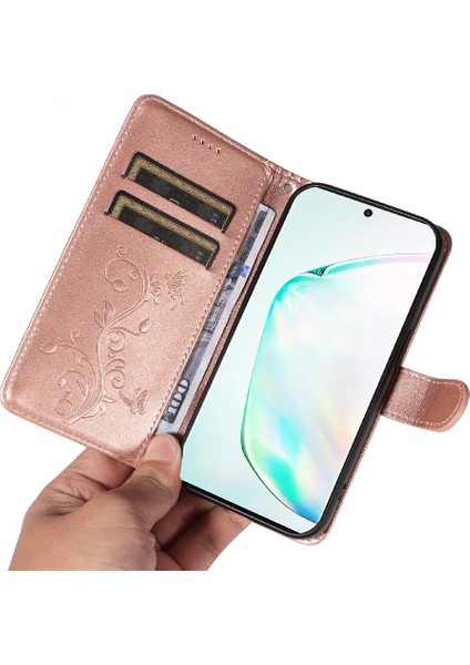 Samsung Galaxy Not 10 Için Kılıf Pro Cüzdan Telefon Kılıfı Kabartmalı Kelebek (Yurt Dışından) indirimleri