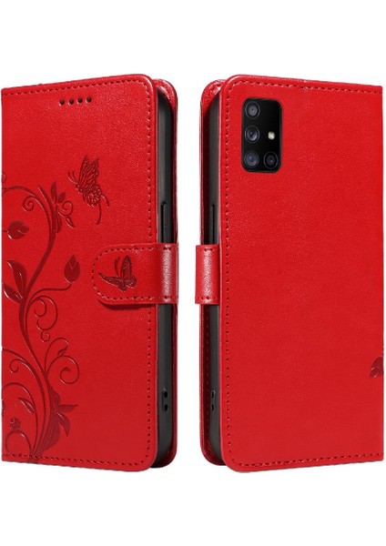 Samsung Galaxy A71 5g Cüzdan Telefon Kılıfı ve Kart Yuvası Kabartmalı (Yurt Dışından)
