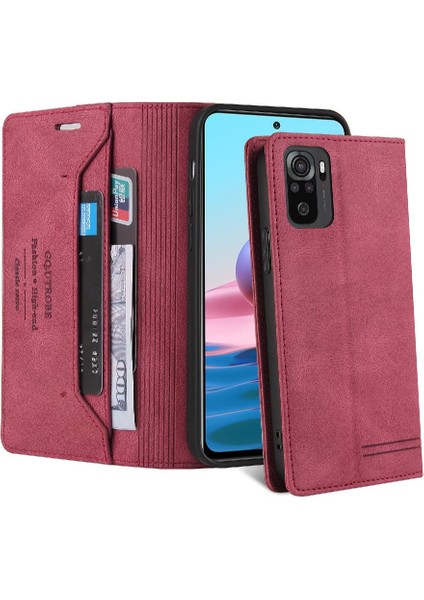 Xıaomı Redmi Için Not 10 4g/not 10S Kickstand Premium Deri Iki (Yurt Dışından)