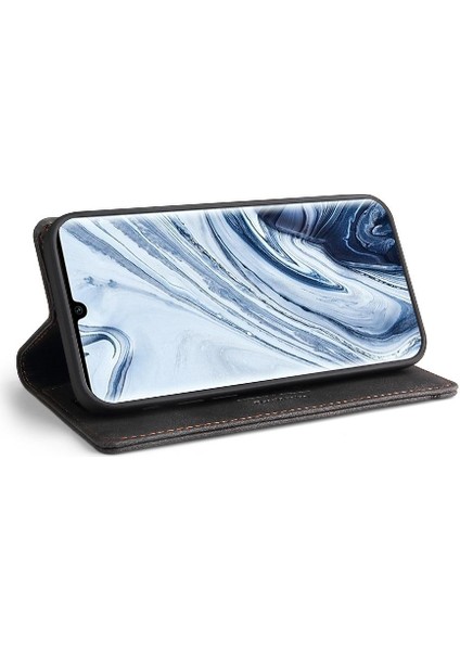 Xiaomi Cc9 Pro Premium Deri Premium Deri Iki Kart Yuvaları (Yurt Dışından)