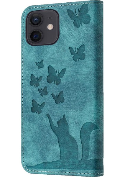 IPhone 12 Için Kılıf Mini Kart Cep Cüzdan Kılıf Flip Folio Tutucu Kapak (Yurt Dışından)