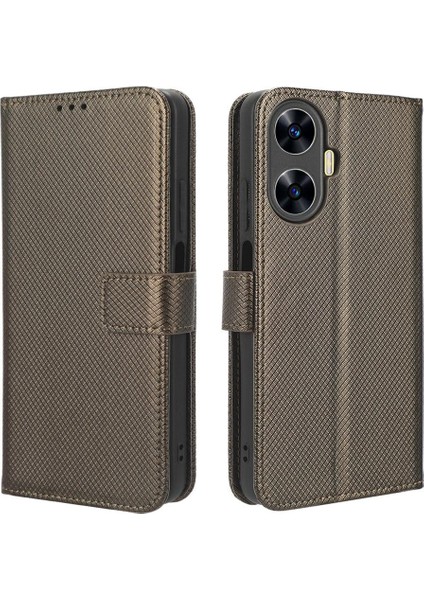 Realme C55 4g Kickstand Manyetik Cüzdan Kart Tutucu Kapak Için Kılıf (Yurt Dışından)