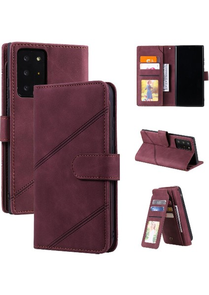 Samsung Galaxy Not 20 Için Kılıf Ultra Pu Deri Cüzdan Flip Folio Kart (Yurt Dışından)