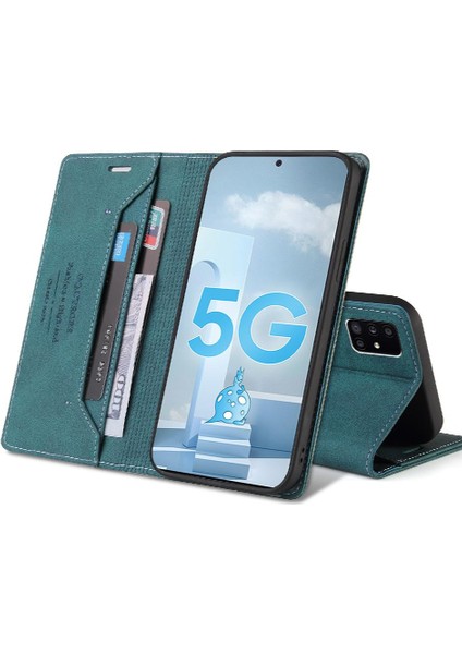 Samsung Galaxy A71 5g Premium Deri Iki Kart Yuvaları Premium (Yurt Dışından)