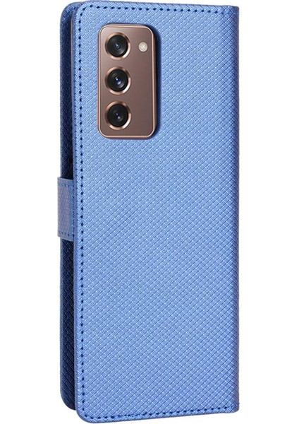 Samsung Galaxy Z Için Kılıf Fold 2 Kapak Kickstand Manyetik Cüzdan Kart (Yurt Dışından)